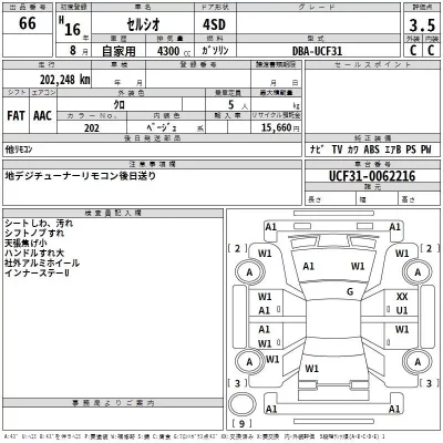 Toyota CELSIOR  с аукциона в Японии