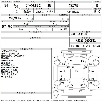 Daihatsu Boon  с аукциона в Японии