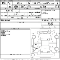 Mazda CX-8 лот № 116 оценка R  с аукциона в Японии 2