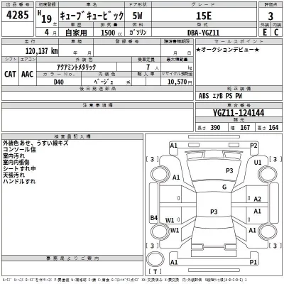 Nissan CUBECUBIC  с аукциона в Японии