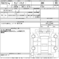 Subaru SAMBAR лот № 75073 оценка 99  с аукциона в Японии 11