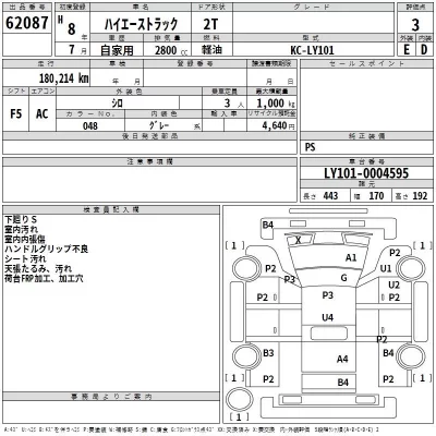 Toyota HIACE TRUCK  с аукциона в Японии