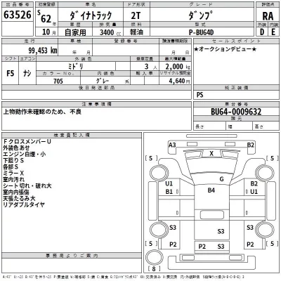 Toyota DYNA  с аукциона в Японии