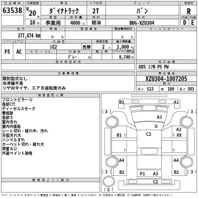 Toyota DYNA  с аукциона в Японии