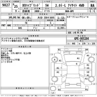 Subaru XV лот № 9027 оценка RA  с аукциона в Японии 2