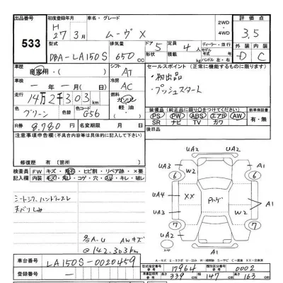 Daihatsu MOVE  с аукциона в Японии