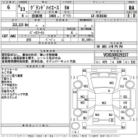 Toyota HIACE лот № 6 оценка RA  с аукциона в Японии 2