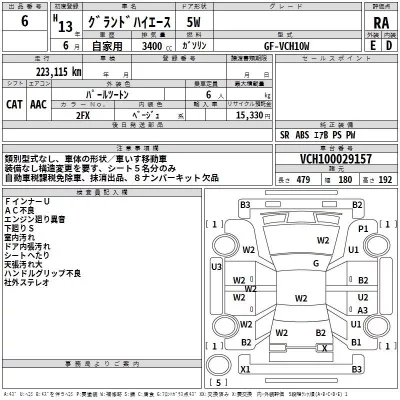 Toyota HIACE  с аукциона в Японии