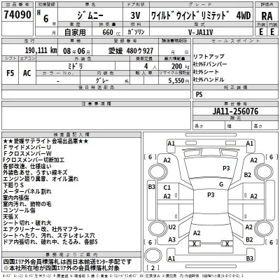 Suzuki JIMNY  с аукциона в Японии