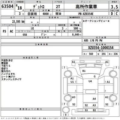 Hino DUTRO  с аукциона в Японии
