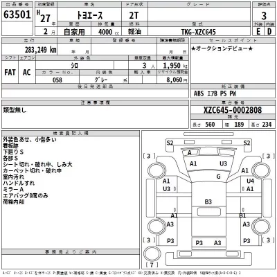 Toyota TOYOACE  с аукциона в Японии