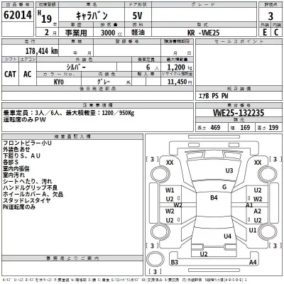 Nissan CARAVAN VAN  с аукциона в Японии
