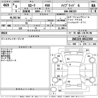 Toyota COROLLA лот № 469 оценка RA  с аукциона в Японии 2