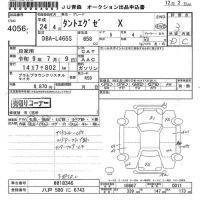 Daihatsu TANTO EXE лот № 4056 оценка 3  с аукциона в Японии 6