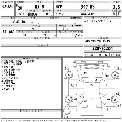 Mazda RX-8  с аукциона в Японии