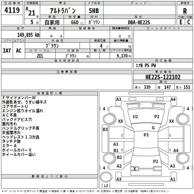 Suzuki ALTO LAPIN  с аукциона в Японии
