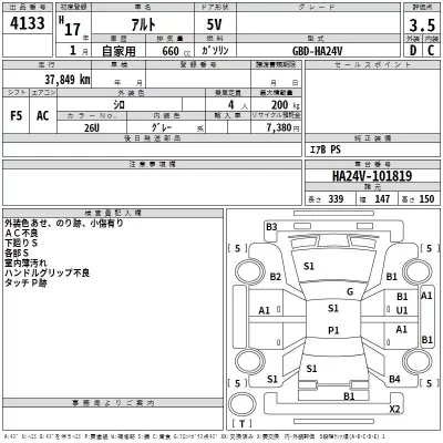 Suzuki ALTO VAN  с аукциона в Японии