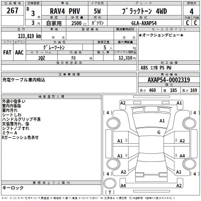 Toyota RAV4  с аукциона в Японии