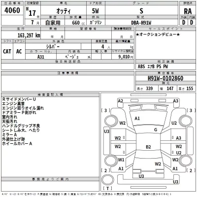 Nissan OTTI  с аукциона в Японии
