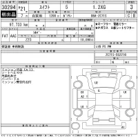 Suzuki SWIFT лот № 30294 оценка 3  с аукциона в Японии 11
