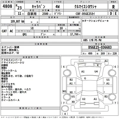 Nissan CARAVAN BUS  с аукциона в Японии