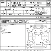 Honda ODYSSEY лот № 4043 оценка 3.5  с аукциона в Японии 2