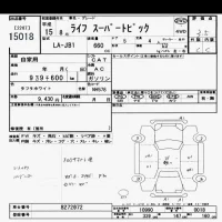Honda LIFE лот № 15018 оценка 3.5  с аукциона в Японии 6