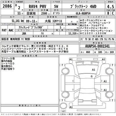 Toyota RAV4  с аукциона в Японии