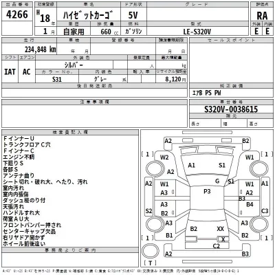 Daihatsu HIJET VAN  с аукциона в Японии
