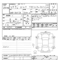 Volkswagen GOLF лот № 2115 оценка 4  с аукциона в Японии 11