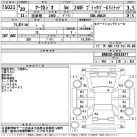 Toyota MARK X ZIO лот № 75021 оценка 3.5  с аукциона в Японии 2