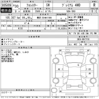 Subaru FORESTER лот № 30509 оценка R  с аукциона в Японии 10