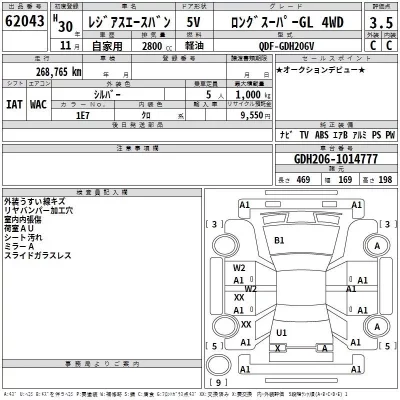 Toyota REGIUS ACE VAN  с аукциона в Японии