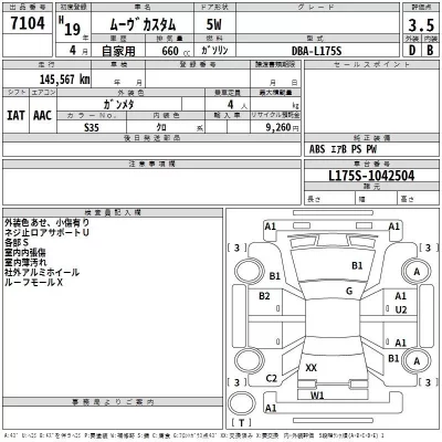 Daihatsu MOVE  с аукциона в Японии