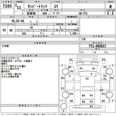 Subaru SAMBAR  с аукциона в Японии
