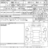BMW 4-Series лот № 38028 оценка 4.5  с аукциона в Японии 11