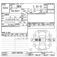 Subaru DEX лот № 5002 оценка   с аукциона в Японии 3