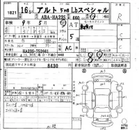 Suzuki ALTO лот № 1821 оценка R  с аукциона в Японии 4