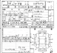 Toyota MARK II лот № 3712 оценка 3.5  с аукциона в Японии 6