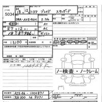 Toyota BLADE лот № 5034 оценка   с аукциона в Японии 3