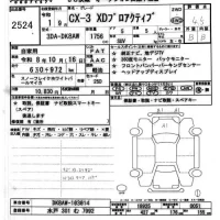 Mazda CX-3 лот № 2524 оценка 4.5  с аукциона в Японии 8