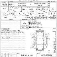 Nissan SKYLINE лот № 70011 оценка R  с аукциона в Японии 10