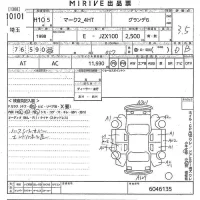 Toyota MARK II лот № 10101 оценка 3.5  с аукциона в Японии 10