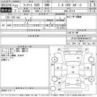 Fiat 500 лот № 90324 оценка 3.5  с аукциона в Японии 11