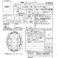 Toyota HIACE VAN лот № 3307 оценка R  с аукциона в Японии 5