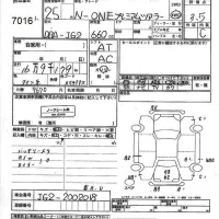 Honda N ONE лот № 7016 оценка 3.5  с аукциона в Японии 3