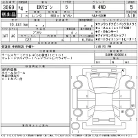 Mitsubishi EK WAGON лот № 3069 оценка 5  с аукциона в Японии 11