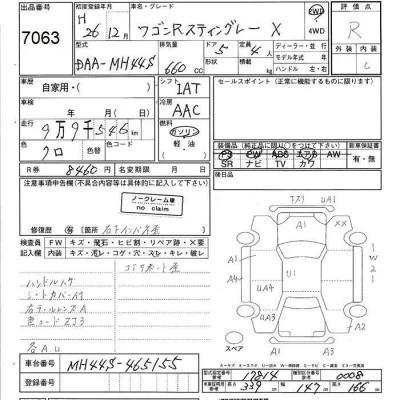 Suzuki WAGON R  с аукциона в Японии