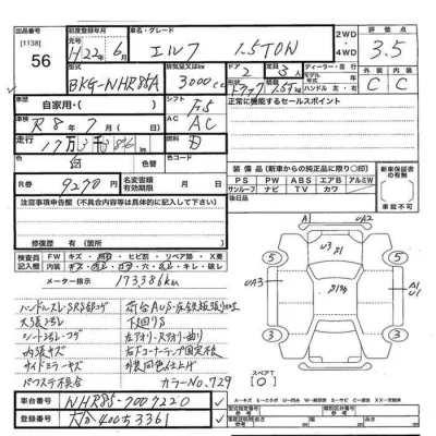 Isuzu ELF  с аукциона в Японии