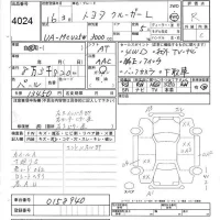 Toyota KLUGER лот № 4024 оценка R  с аукциона в Японии 7